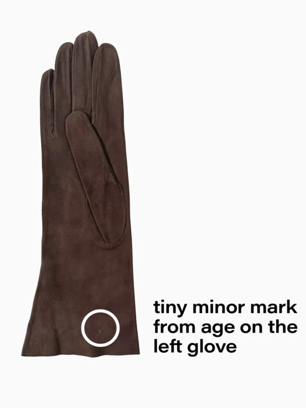 Vtg Le Gant Trefousse Brown Suede Kidskin Leather Gloves 7 Embroidered France
